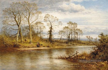  Benjamin Art - Un fleuve anglais à l’automne Benjamin Williams Leader